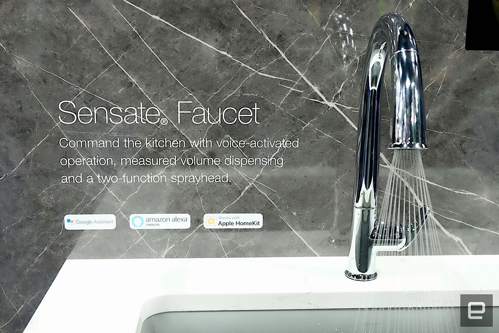 Kohler's Alexa-enabled Sensate faucet quenches thirst on command | DeviceDaily.com