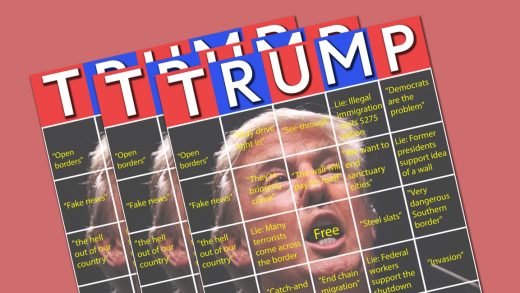 To keep track of Trump’s lies, play Border Wall Bingo
