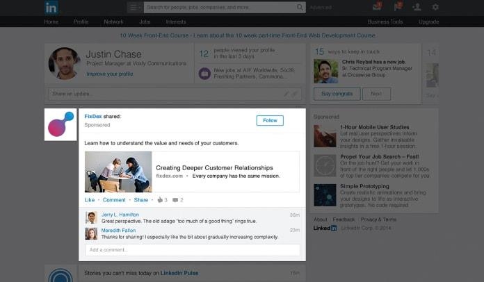 linkedin-interest-targeting-social-engagement-example | DeviceDaily.com