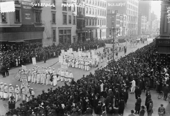 Progressive women are wearing white. They should wear purple and yellow, too | DeviceDaily.com