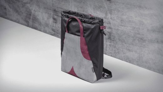 These ultra-strong bags were made from truck tarps and soda bottles