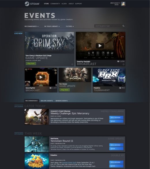 Steam’s redesigned library will show what’s happening with your games