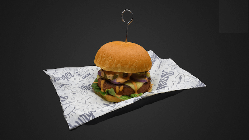 How AR is whetting restaurant patrons’ appetites | DeviceDaily.com AR hamburger, from Kabaq | DeviceDaily.com