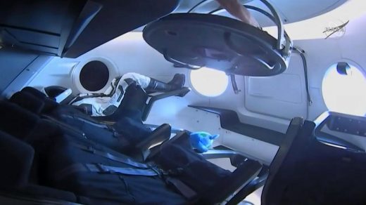 SpaceX Crew Dragon capsule docks with ISS