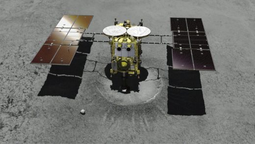Watch the Hayabusa2 probe touch down on asteroid Ryugu