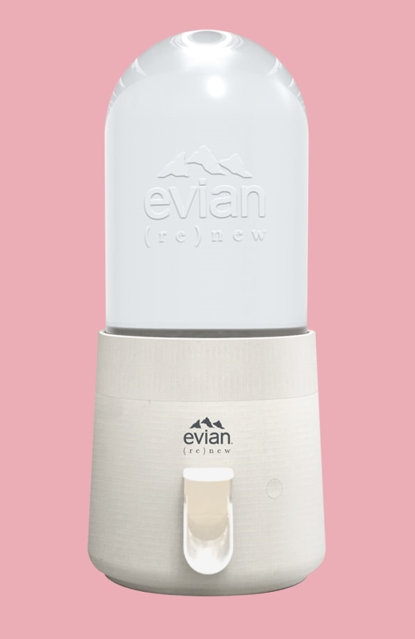 Evian’s new plastic water jugs shrink as you drink the water | DeviceDaily.com