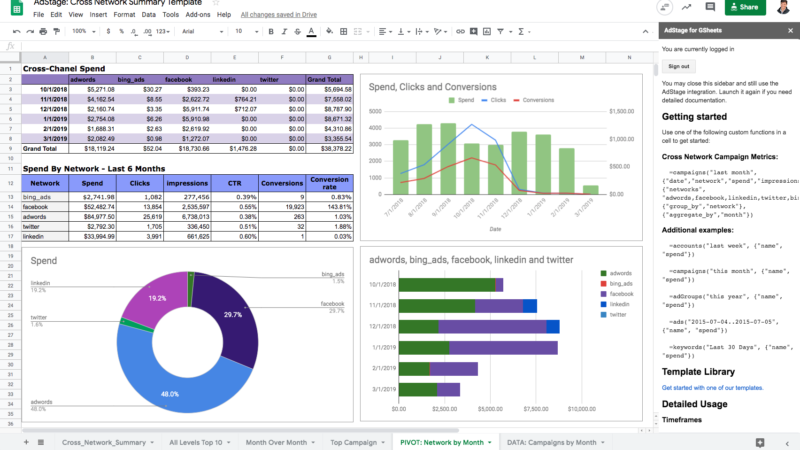 AdStage launches Google Sheets add-on for cross-channel campaign data | DeviceDaily.com