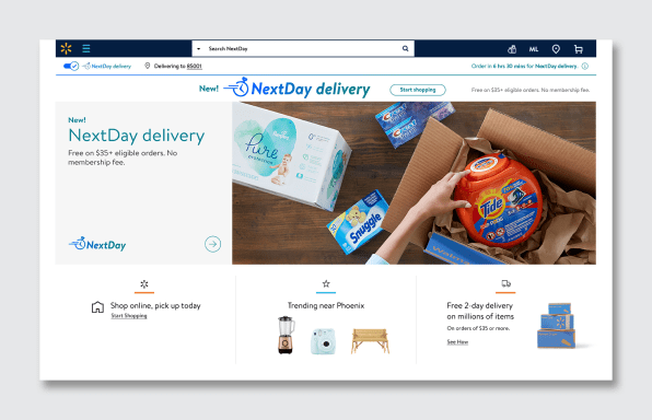 Walmart’s ambitious plan to beat Amazon on free one-day shipping is here | DeviceDaily.com