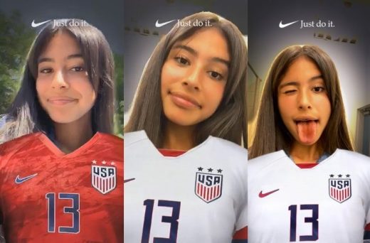 Nike latest Snapchat Lens shows support for USWNT