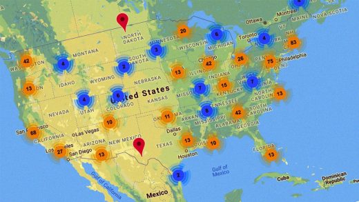 This map helps bookworms find where to shop on Independent Bookstore Day