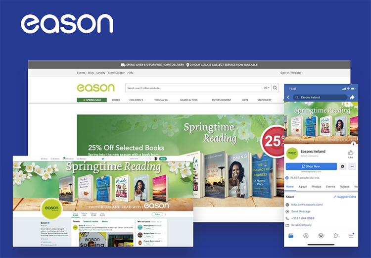 Screen shots from eason website and social media channels showing content | DeviceDaily.com