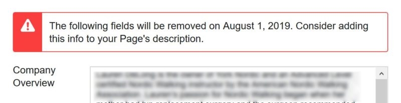 Facebook to remove ‘Company Overview’ and ‘Biography’ fields from Pages | DeviceDaily.com