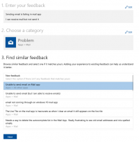 Windows 10 preview links bugs you find to existing feedback