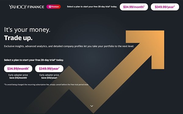 'Yahoo Finance' Launches Subscription Product For Retail Investors | DeviceDaily.com