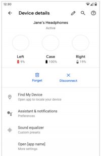 Android will show a detailed look at your wireless earbuds’ battery life