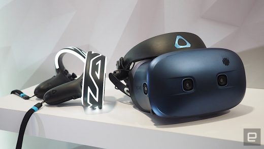 HTC’s Cosmos VR headset features a sharper display and six tracking cameras