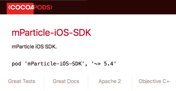 http://cocoadocs.org/docsets/mParticle-iOS-SDK/5.4.2/preview.png | DeviceDaily.com