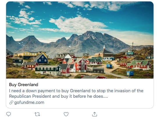 Of course, people are trying to ‘buy Greenland’ on GoFundMe to spite Trump | DeviceDaily.com