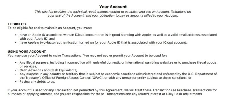 Apple Card customer agreement: use two-factor, no jailbreaking | DeviceDaily.com