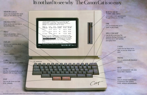 Meet the Canon Cat, the forgotten 1987 alternate-reality Mac | DeviceDaily.com