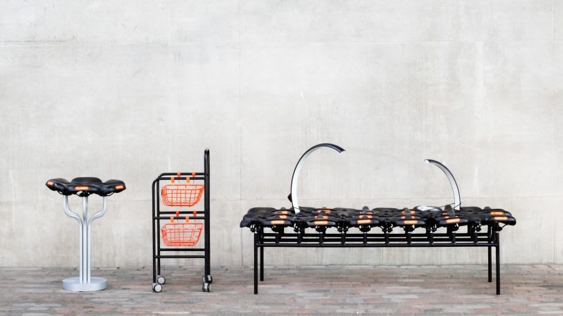 This elegant furniture is made out of dead bike-share bikes | DeviceDaily.com
