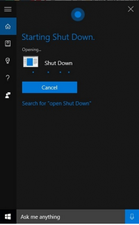 How to Restart or Shut down Windows 10 PC Using Cortana