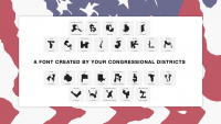 The world’s most revolting font is made out of gerrymandered voting districts