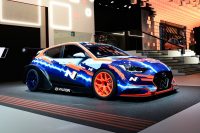 Hyundai’s first electric race car is a souped-up Veloster