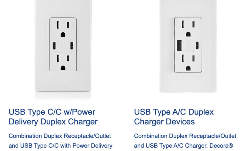 Leviton’s USB Type-C Wall Outlet: Full Charge Ahead | DeviceDaily.com