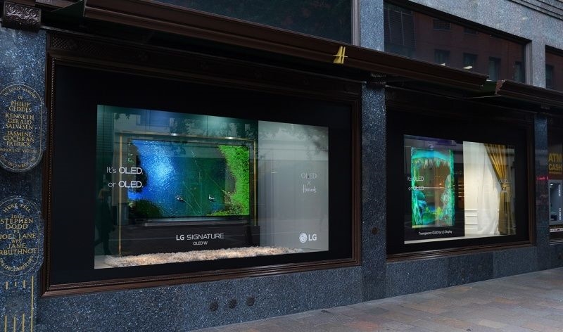 LG puts its transparent OLED TVs in Harrods windows | DeviceDaily.com