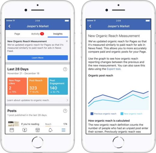 Facebook is changing how it measures organic Page impressions