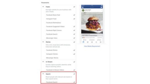 Facebook opens search ads to all advertisers