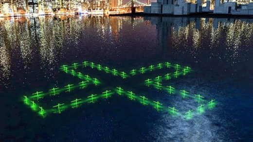 Floating LED art illustrates the quality of NYC’s water
