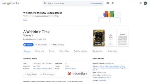 Google Books redesign makes it easier to find background info