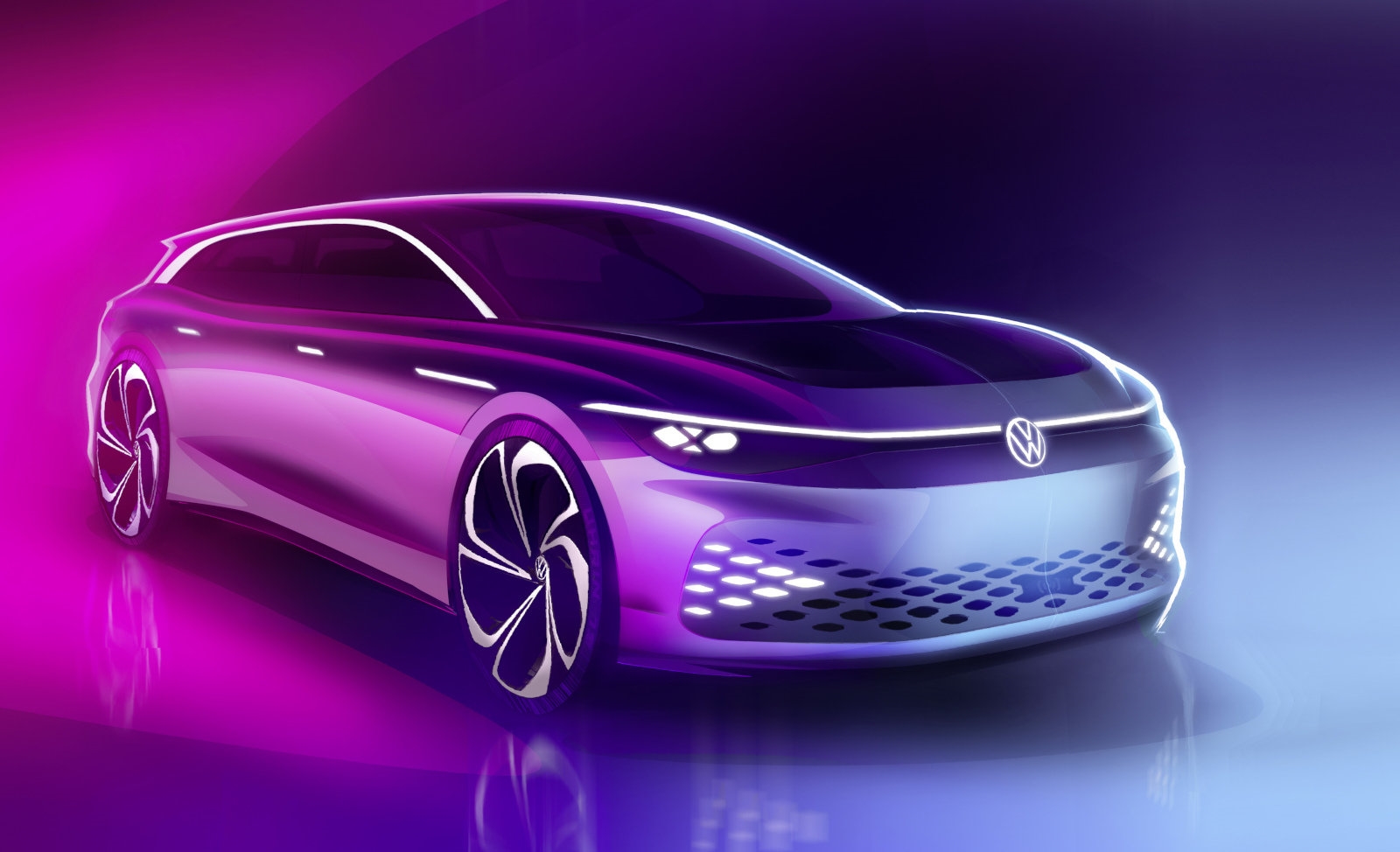 Volkswagen's ID Space Vizzion is an electrified station wagon | DeviceDaily.com