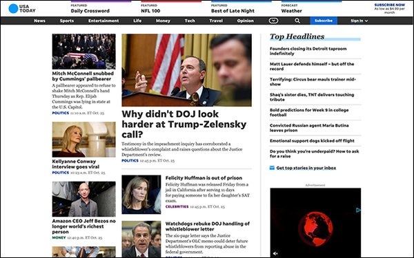 'USA Today' Redesigns Site, Introduces New Options For Advertisers | DeviceDaily.com