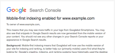Google search console showing mobile-first indexing has been enabled | DeviceDaily.com