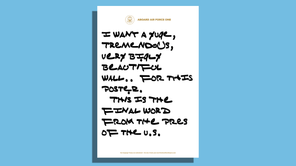 Write your own notes in Trump’s handwriting with this new web generator | DeviceDaily.com