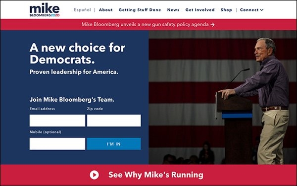 A Glimpse Into Bloomberg's Million-Dollar Campaign Strategy On Google Search | DeviceDaily.com