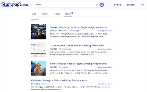 Bing Feeds News Through Privacy Search Engine, Ensures User Anonymity | DeviceDaily.com