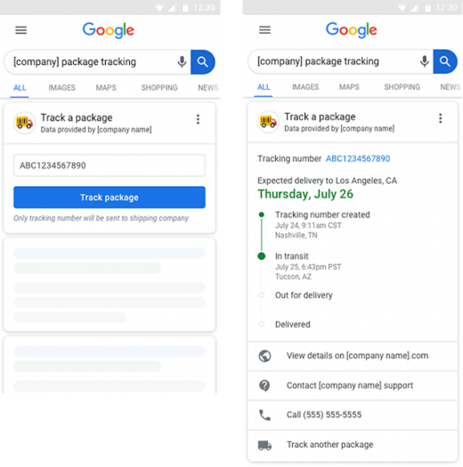 Google Adds Package Tracking To Search Queries As Holiday Ecommerce Surpasses $9B