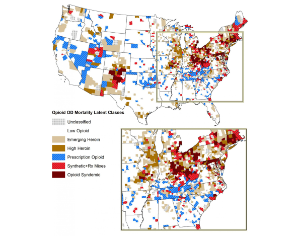 This devastating opioid overdose map shows America is fighting 4 distinct epidemics | DeviceDaily.com