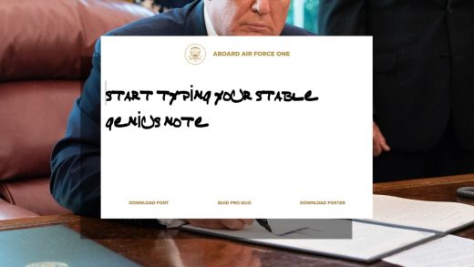 Write your own notes in Trump’s handwriting with this new web generator