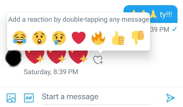 Twitter launches Facebook-like reaction emojis for DMs | DeviceDaily.com