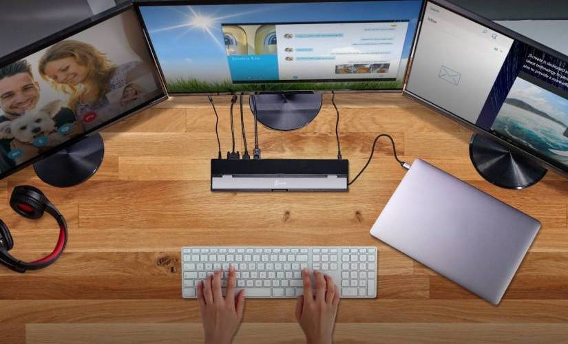 J5Create USB-C™ Triple Display Docking Station with 90W PD Adapter: The ...