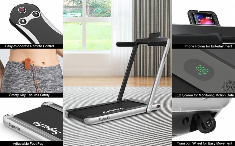 GoPlus Treadmill: Foldable, Smart Exercise Equipment | DeviceDaily.com
