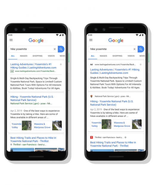 Google Plans More Changes To Desktop Search Layout Following Favicons Rollout