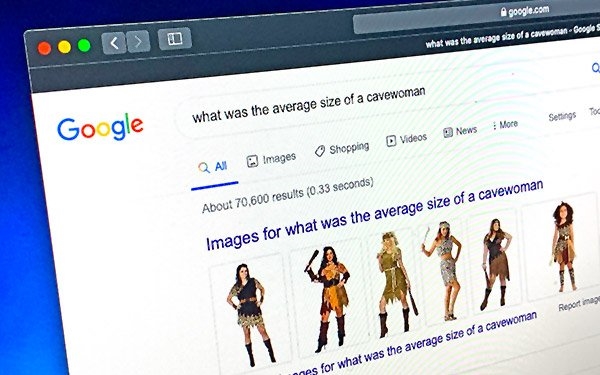 Google Search Results Serve A Sexist 'Caveman' Slant | DeviceDaily.com