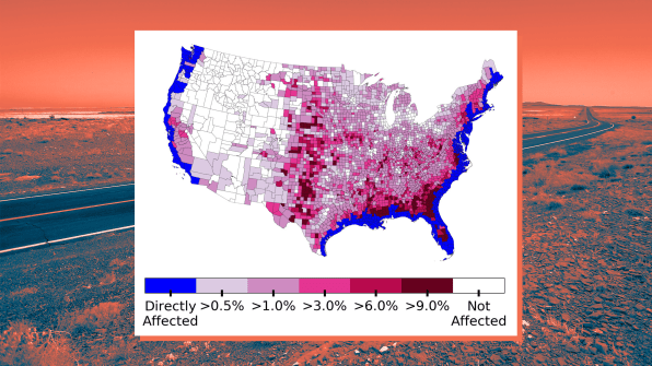 This map shows where people on the coasts will flee to once sea levels rise | DeviceDaily.com