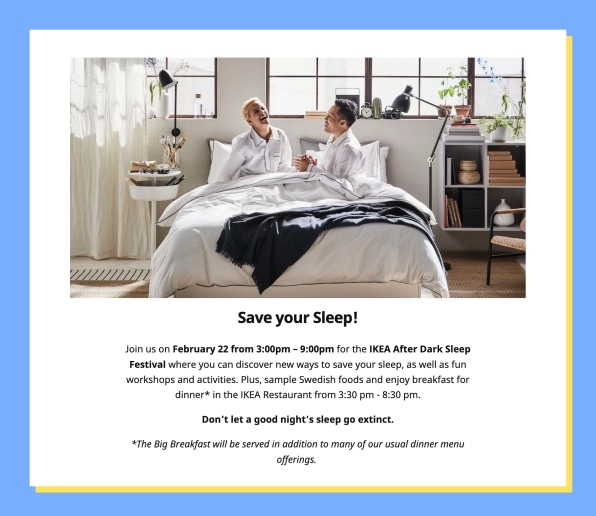 Who in the heck would want to sleep over in an Ikea?!? | DeviceDaily.com